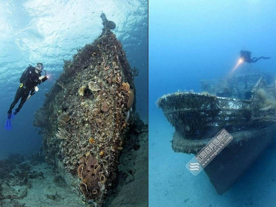 摄影师拍海底沉船之美 去往世界各地寻找海底残骸