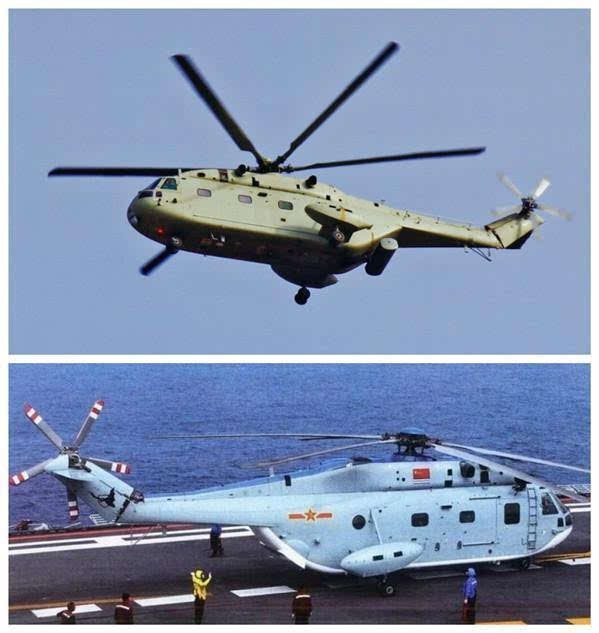 中国海军最新列装的舰载直升机:大个头的直8/18系列直升机