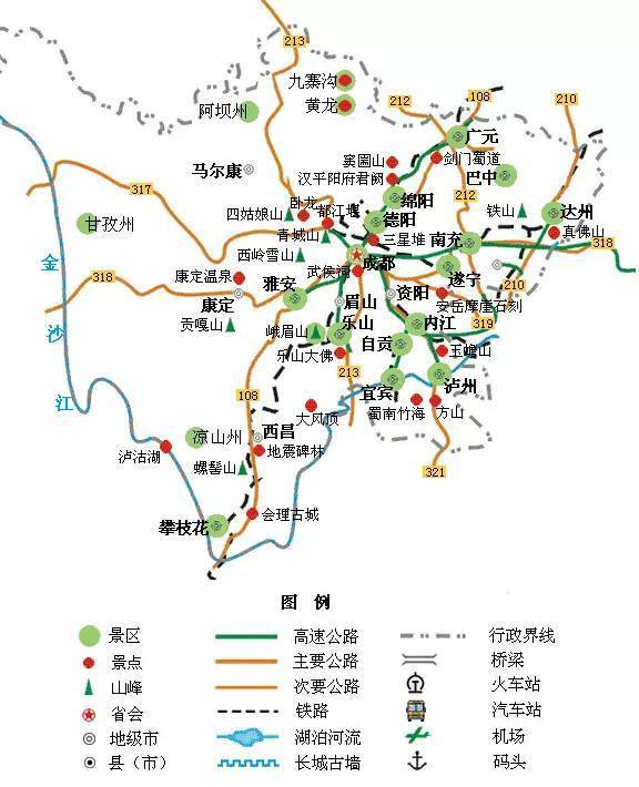 覆盖全国的旅游地图!这一生,每一片山河都值得你走