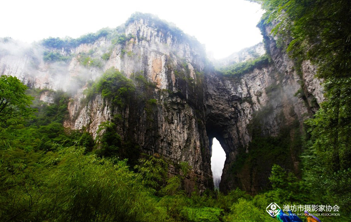 重庆武隆后坪乡天坑群世界唯一的地表水冲蚀成因天坑群,位于武隆后坪