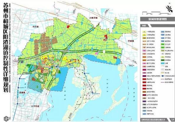 相城区阳澄湖镇控制性详细规划公示出炉图