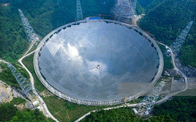 现实中的红岸基地 世界上最大的射电望远镜 F