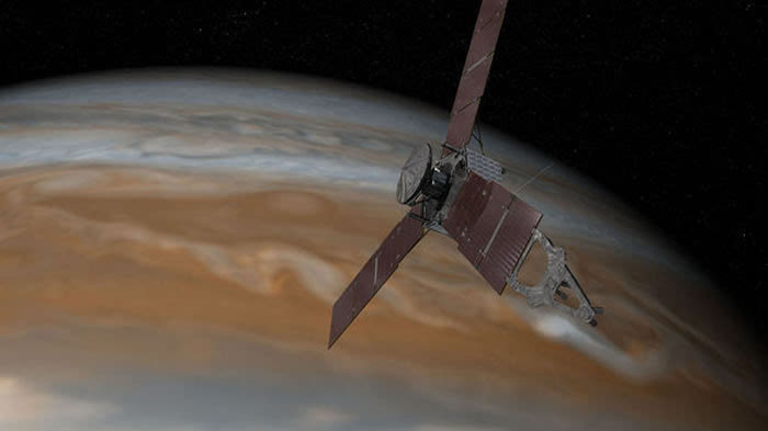 NASA探测器朱诺号在美国独立日成功进入木