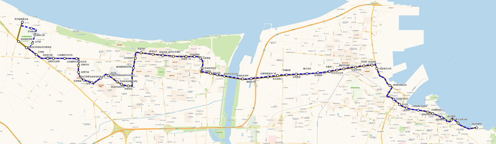 烟台28路公交车线路调整 取消3站点新增3处站点