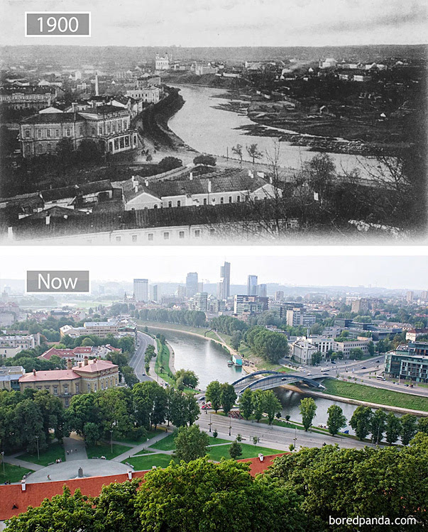沧桑巨变:百年来著名城市变迁对比照