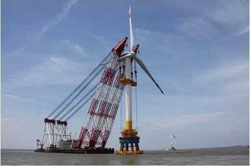 sl5000:震惊世界的巨无霸海上风力发电机 中国制造!