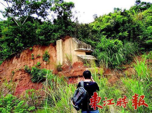 大亚湾虎头山有座抗战碉堡