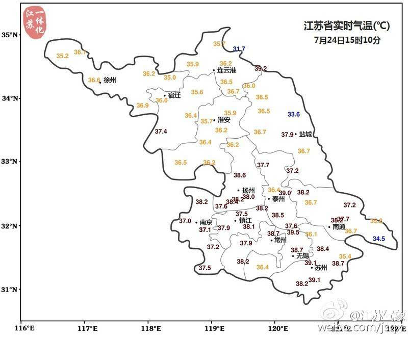 全国气温琅琊榜靖江393度代表江苏跻身前八强