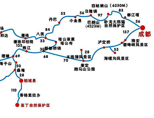 川西小环线自驾游行车线路及注意事项