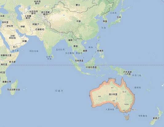 澳大利亚地理位置的详细介绍