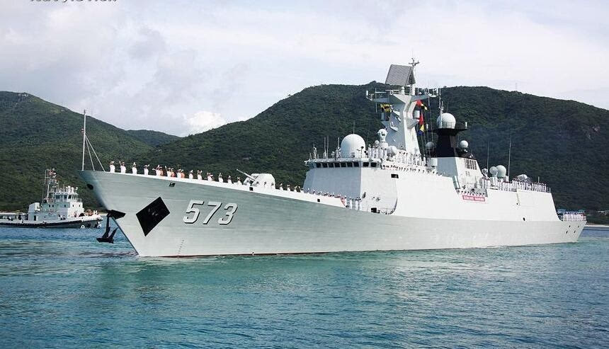 2014年5月20日至26日,柳州舰作为中方主力战舰,参加了中俄"海上联合