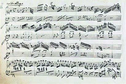 莫扎特作 品手稿