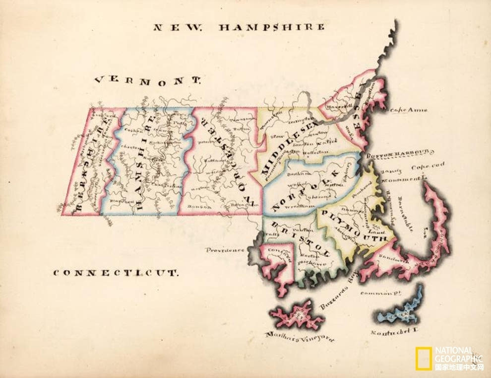 想不到十九世纪美国女学生地图绘制得这么好图片