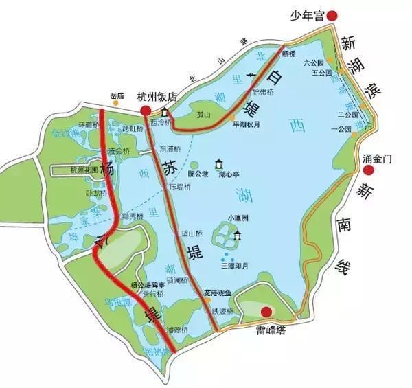 杭州西湖暴走攻略 怎么走才是最佳路线?