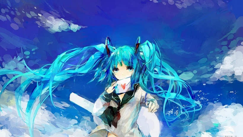 精美初音未来动漫绘画高清桌面壁纸