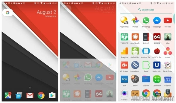 nexus 2016安卓7.0新桌面launcher下载:取消程序抽屉,搜索框