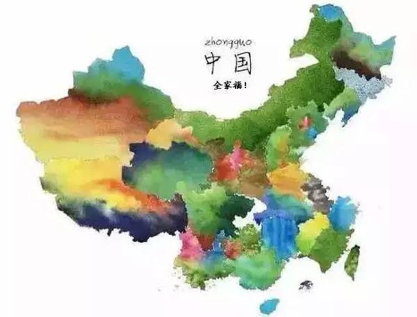 美翻 泼墨画中国地图,云南最多彩图片
