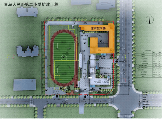 图:市北宁安路小学|人民路二小扩建工程新规划问世