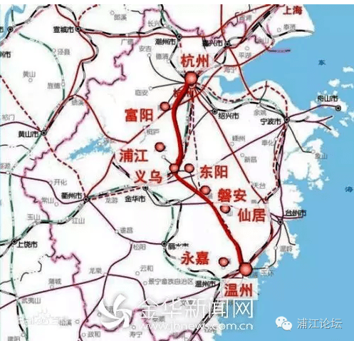 东阳浦江磐安将通高铁 杭温高铁计划2022年通车