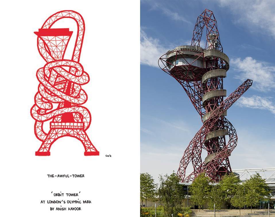 在这之前还设计过一个建筑—— 2012年伦敦奥运观光塔