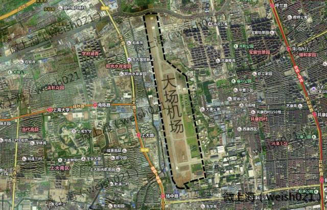上海大场机场位于上海市东北部宝山区大场镇,为中国人民解放军海军的