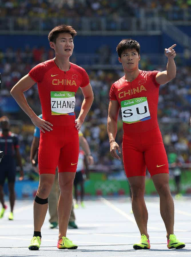 [里约奥运会]田径男子4 100米接力:中国选手晋