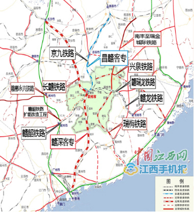 赣州将成为重要的铁路枢纽城市图