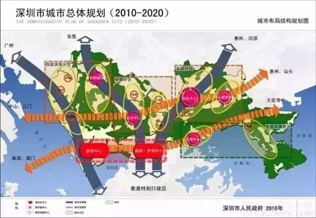 2020深圳城市规划、2030年深圳地铁规.