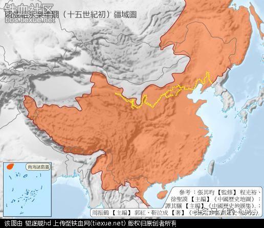 中国领土面积超过1000万平方公里的时代,世界
