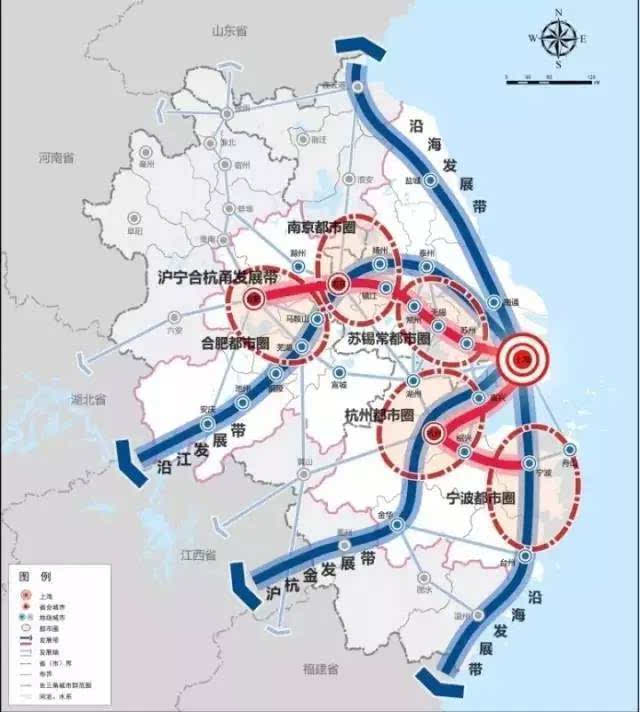 上海市城市总体规划公示,南通纳入上海大都市