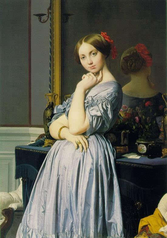 《奥松维尔伯爵夫人》多米尼克安格尔 也许安格尔画作中的自负是画家