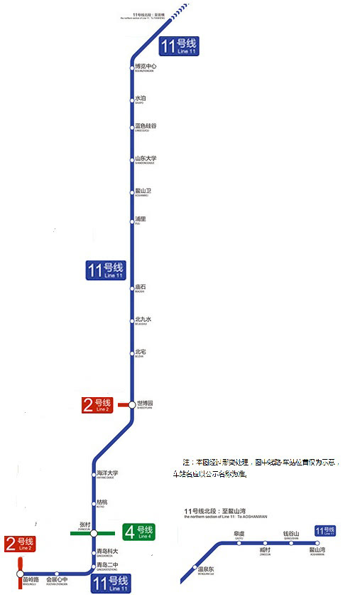 青岛地铁9号线,路线起自城阳区晓阳社区,沿线主要经过高新区,上马