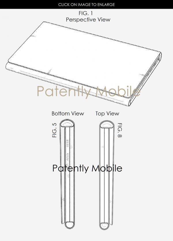 最新设计专利显示三星的三段式可折叠平板