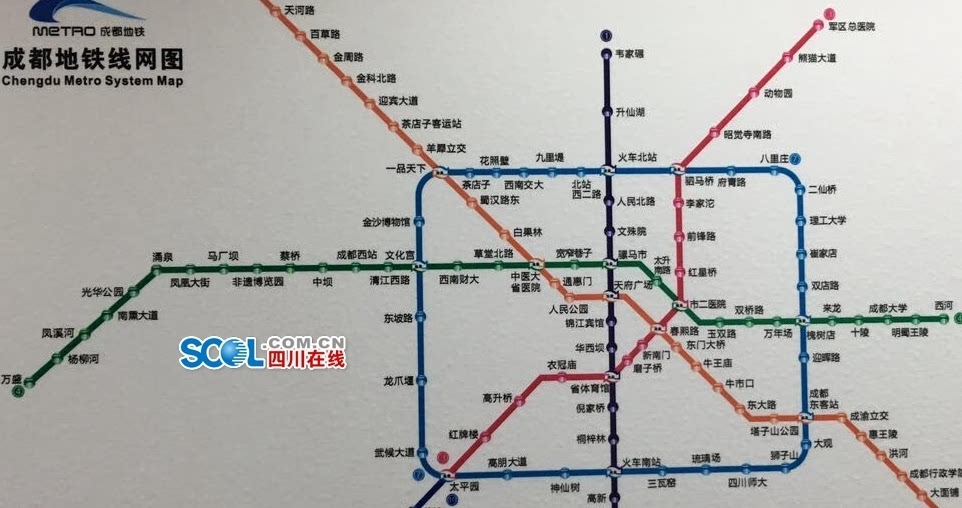 成都地铁4号线一二期站点站名示意图图片