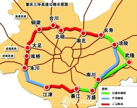 江津至綦江段(以下称江綦高速)作为重庆新千公里高速公路建设项目之一