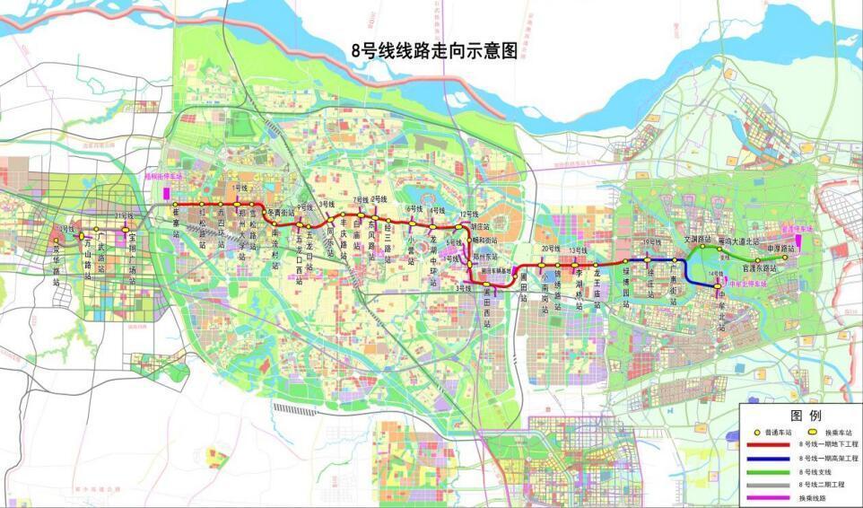 郑州11条地铁线路规划图 未来将通达全城
