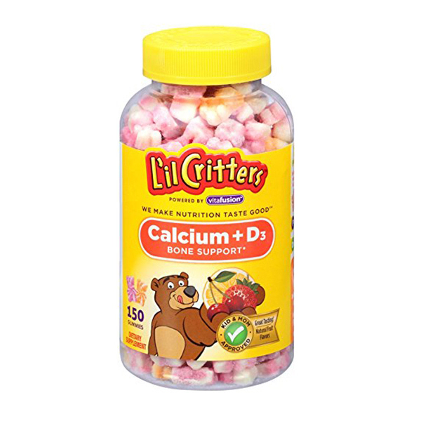 lil critters 丽贵 calcium gummy bears with vitamin d3 维生素d3