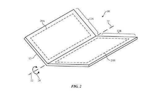 苹果申请折叠屏手机专利