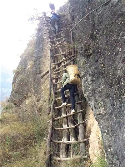 探访大凉山“悬崖村” 这里除了天梯还有你不知道的事