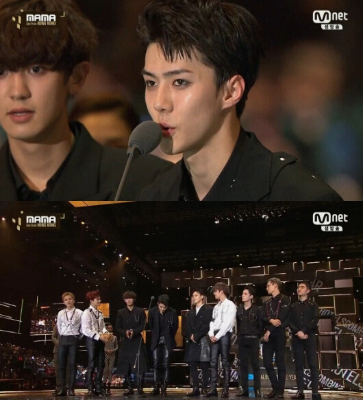 "2016mama"exo夺三奖成最大赢家 秀智伯贤携手献唱