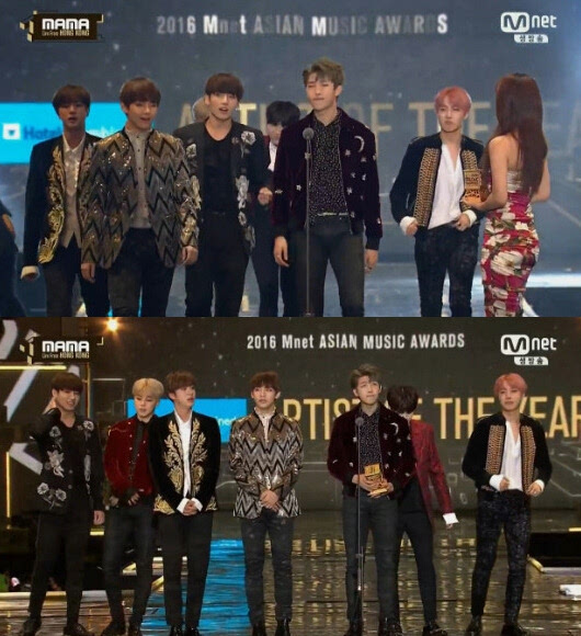 "2016mama"exo夺三奖成最大赢家 秀智伯贤携手献唱