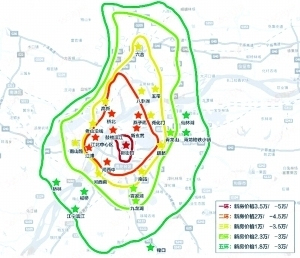 南京版"五环图"遭开发商热炒