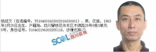 四川省公安厅刑侦局公布20名a级逃犯通缉令,敦促其主动尽快投案自首