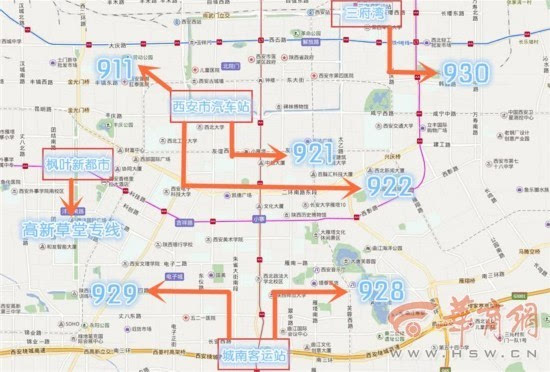 西安站点最多的公交线路有哪些?