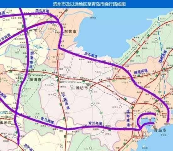 由高密出发 路线:由潍胶路行至胶州市境内转沈海高速(g15),向北可去往