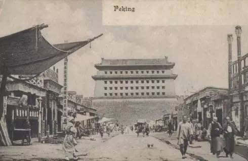 1900s,北京西直门箭楼西面,西外关厢.
