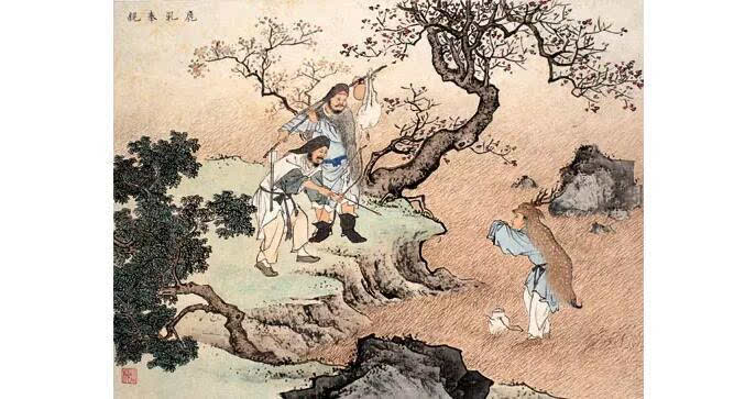 大师陈少梅国画《二十四孝图》