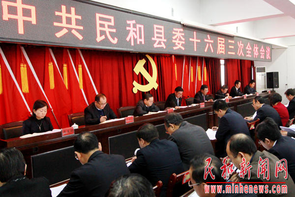 中共民和县委十六届三次全体会议召开