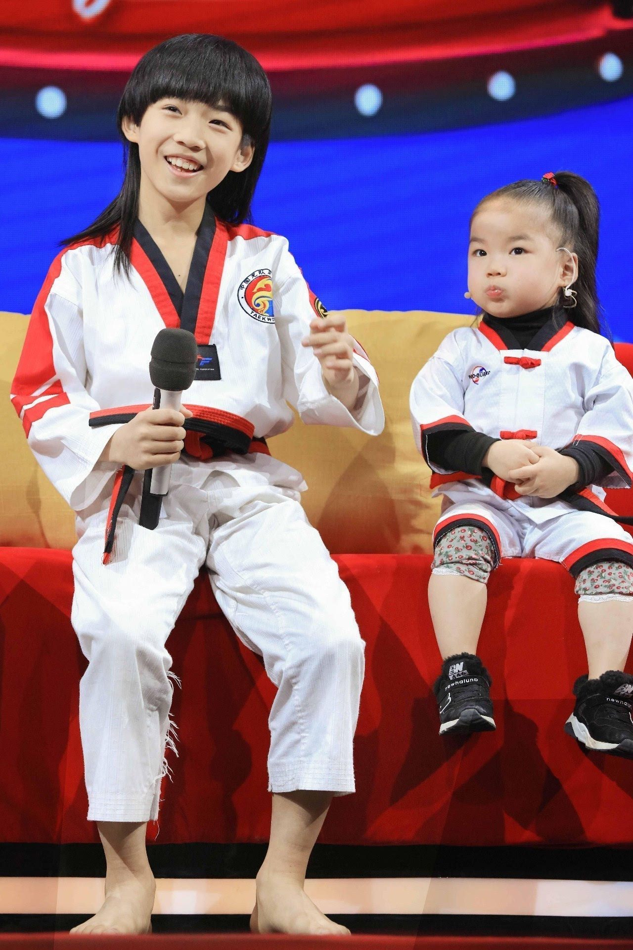 第三期节目中,来自浙江的龙拳小子林秋楠携甜心妹妞妞登上舞台.