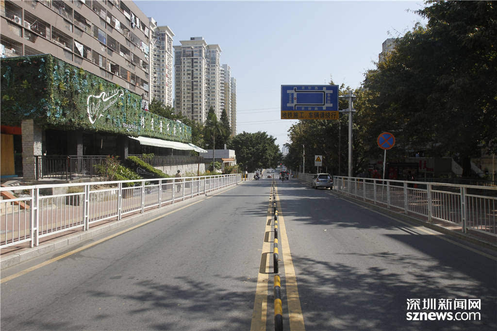 图为福田区香蜜湖街道区域内街道情况.